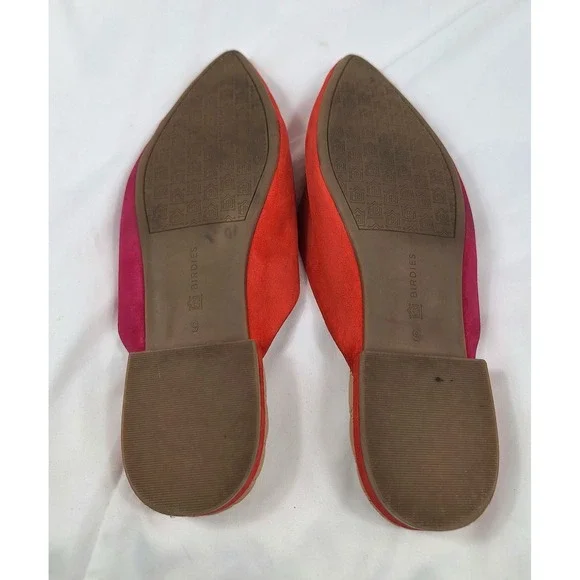 Birdies The Swan Slides Flats in‎ Fruit Punch Leather Pointed Toe Mule Size 9 - Picture 7 of 7